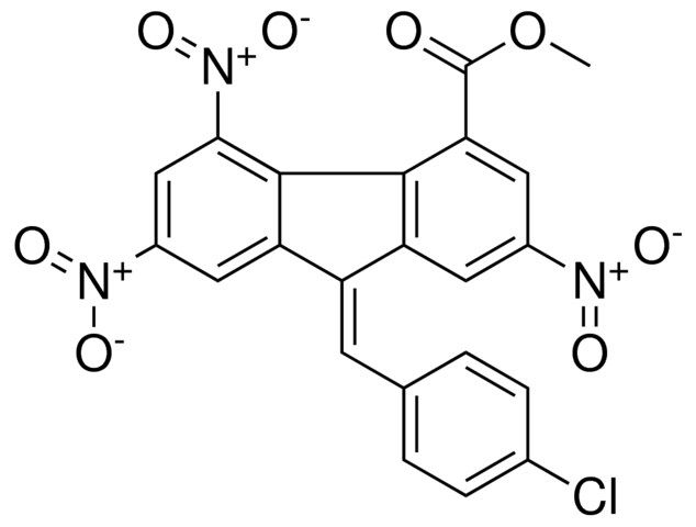 9-(4-CL-BENZYLIDENE)-2,5,7-TRINITRO-9H-FLUORENE-4-CARBOXYLIC ACID METHYL ESTER