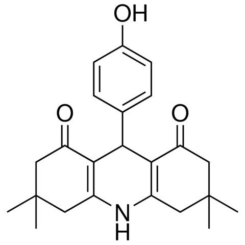 9-(4-HO-PH)-3,3,6,6-TETRAMETHYL-3,4,6,7,9,10-HEXAHYDRO-2H,5H-ACRIDINE-1,8-DIONE