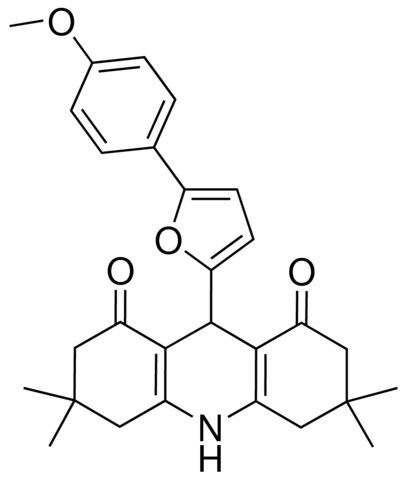 9-(5-(4-METHOXYPHENYL)-2-FURYL)-3,3,6,6-TETRAMETHYL-3,4,6,7,9,10-HEXAHYDRO-1,8(2H,5H)-ACRIDINEDIONE