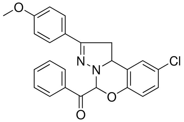 [9-CHLORO-2-(4-METHOXYPHENYL)-1,10B-DIHYDROPYRAZOLO[1,5-C][1,3]BENZOXAZIN-5-YL](PHENYL)METHANONE