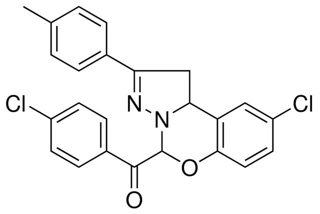 [9-CHLORO-2-(4-METHYLPHENYL)-1,10B-DIHYDROPYRAZOLO[1,5-C][1,3]BENZOXAZIN-5-YL](4-CHLOROPHENYL)METHANONE