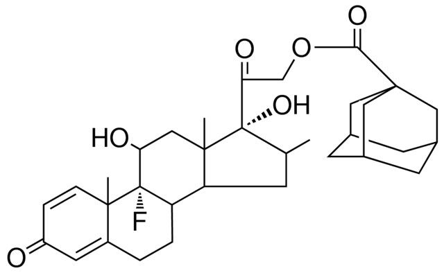 9-F-11,17-DI-HO-16-B-ME-3,20-DIOXOPREGNA-1,4-DIEN-21-YL ADAMANTANE-1-CARBOXYLATE