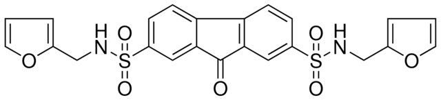 9-OXO-9H-FLUORENE-2,7-DISULFONIC ACID BIS-[(FURAN-2-YLMETHYL)-AMIDE]