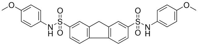 9H-FLUORENE-2,7-DISULFONIC ACID BIS-[(4-METHOXY-PHENYL)-AMIDE]