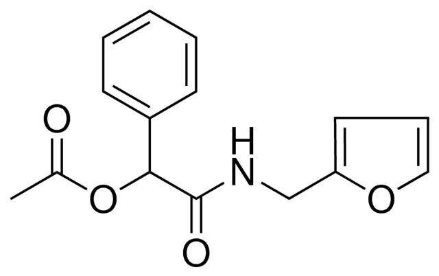 ACETIC ACID ((FURAN-2-YLMETHYL)-CARBAMOYL)-PHENYL-METHYL ESTER