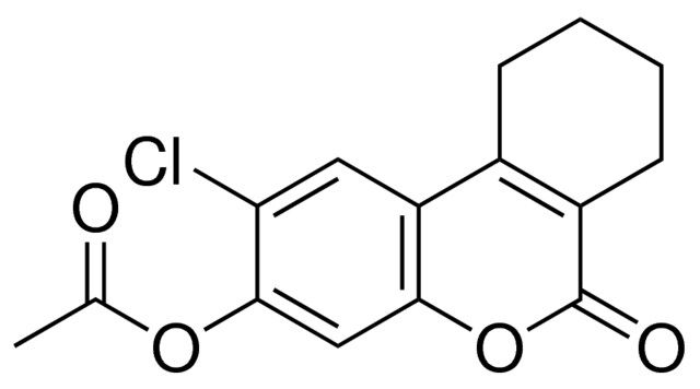 ACETIC ACID 2-CHLORO-6-OXO-7,8,9,10-TETRAHYDRO-6H-BENZO(C)CHROMEN-3-YL ESTER