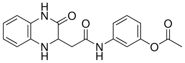 ACETIC ACID 3-(2-(3-OXO-1,2,3,4-4H-QUINOXALIN-2-YL)-ACETYLAMINO)-PHENYL ESTER