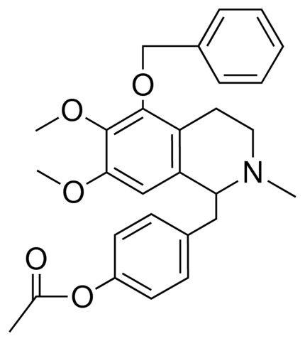 ACETIC ACID 4-(5-BENZYLOXY-6,7-DIMETHOXY-2-ME-ISOQUINOLIN-1-YLMETHYL)-PH ESTER