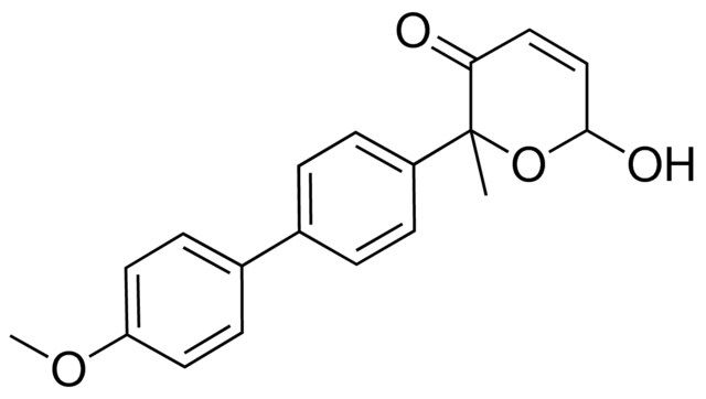 6-hydroxy-2-(4'-methoxy[1,1'-biphenyl]-4-yl)-2-methyl-2H-pyran-3(6H)-one