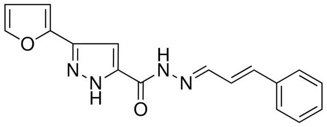 5-FURAN-2-YL-2H-PYRAZOLE-3-CARBOXYLIC ACID (3-PHENYL-ALLYLIDENE)-HYDRAZIDE