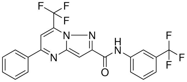 5-PHENYL-7-(TRIFLUOROMETHYL)-N-[3-(TRIFLUOROMETHYL)PHENYL]PYRAZOLO[1,5-A]PYRIMIDINE-2-CARBOXAMIDE