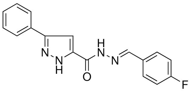 5-PHENYL-2H-PYRAZOLE-3-CARBOXYLIC ACID (4-FLUORO-BENZYLIDENE)-HYDRAZIDE