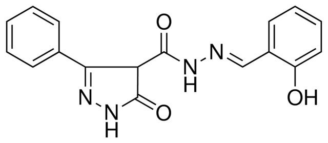 5-OXO-3-PH-4,5-DIHYDRO-1H-PYRAZOLE-4-CARBOXYLIC ACID (2-HO-BENZYLIDENE)HYDRAZIDE