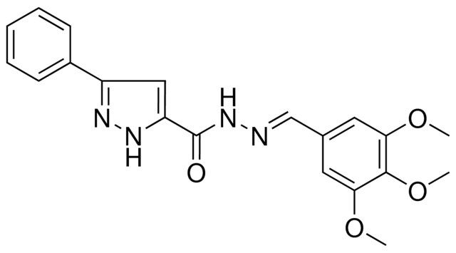 5-PHENYL-2H-PYRAZOLE-3-CARBOXYLIC ACID (3,4,5-TRIMETHOXY-BENZYLIDENE)-HYDRAZIDE