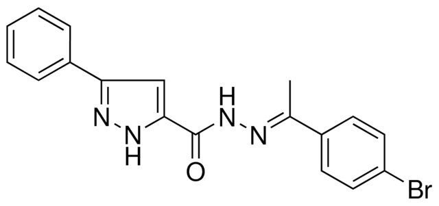 5-PHENYL-2H-PYRAZOLE-3-CARBOXYLIC ACID (1-(4-BROMO-PHENYL)-ETHYLIDENE)-HYDRAZIDE