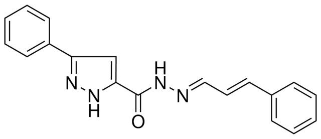 5-PHENYL-2H-PYRAZOLE-3-CARBOXYLIC ACID (3-PHENYL-ALLYLIDENE)-HYDRAZIDE