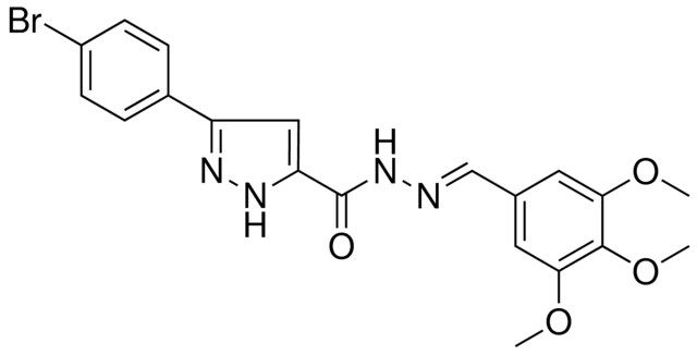 5(4-BR-PH)-2H-PYRAZOLE-3-CARBOXYLIC ACID (3,4,5-TRIMETHOXY-BENZYLIDENE)HYDRAZIDE