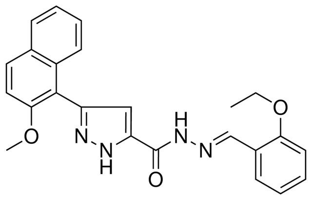 5(2-MEO-NAPHTHALEN-1-YL)2H-PYRAZOLE3CARBOXYLIC ACID (2-ETO-BENZYLIDENE)HYDRAZIDE