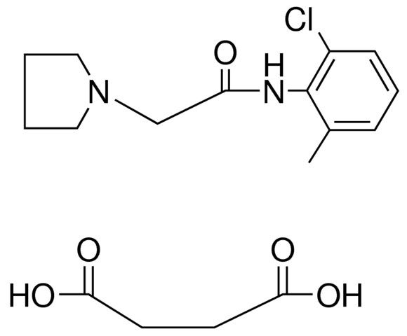 6'-CHLORO-1-PYRROLIDINEACETO-ORTHO-TOLUIDIDE SUCCINATE