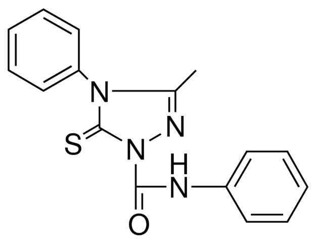 4,5-DIHYDRO-3-METHYL-4-PHENYL-5-THIOXO-1,2,4-TRIAZOLE-1-CARBOXANILIDE