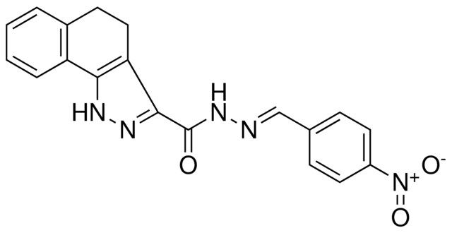 4,5-DIHYDRO-1H-BENZO(G)INDAZOLE-3-CARBOXYLIC ACID (4-NITRO-BENZYLIDENE)HYDRAZIDE