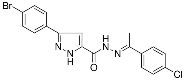 5-(4-BR-PH)-2H-PYRAZOLE-3-CARBOXYLIC ACID (1-(4-CL-PHENYL)-ETHYLIDENE)-HYDRAZIDE