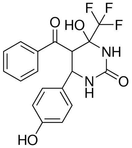 5-BENZOYL-4-HO-6-(4-HYDROXY-PH)-4-(TRIFLUOROMETHYL)TETRAHYDRO-2(1H)-PYRIMIDINONE