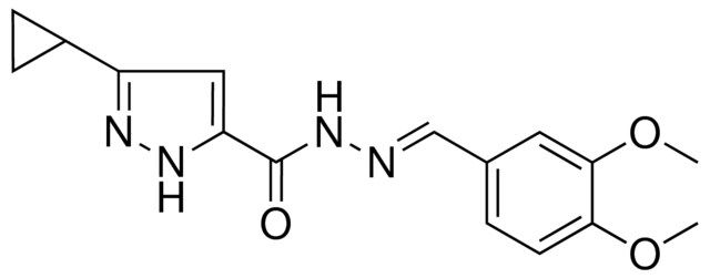 5-CYCLOPROPYL-2H-PYRAZOLE-3-CARBOXYLIC ACID (3,4-DIMETHOXY-BENZYLIDENE)HYDRAZIDE