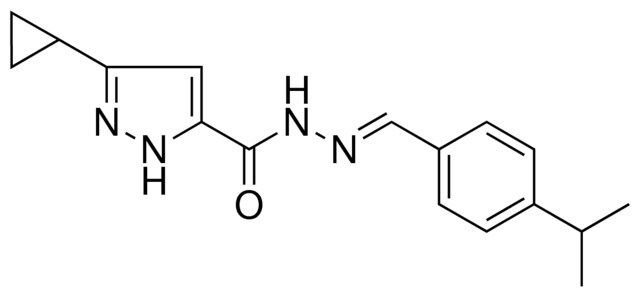 5-CYCLOPROPYL-2H-PYRAZOLE-3-CARBOXYLIC ACID (4-ISOPROPYL-BENZYLIDENE)-HYDRAZIDE