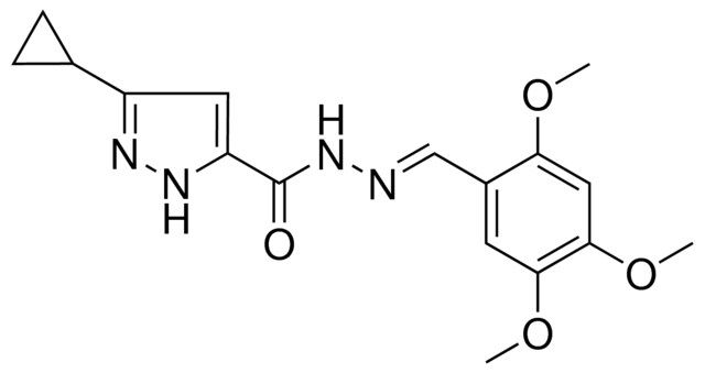 5-CYCLOPROPYL-2H-PYRAZOLE-3-CARBOXYLIC ACID (2,4,5-TRI-MEO-BENZYLIDENE)HYDRAZIDE