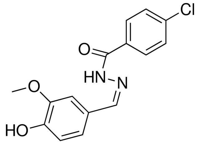 4-CHLOROBENZOIC (4-HYDROXY-3-METHOXYBENZYLIDENE)HYDRAZIDE