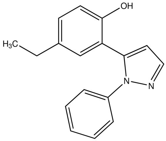 4-Ethyl-2-(1-phenyl-1<i>H</i>-pyrazol-5-yl)phenol