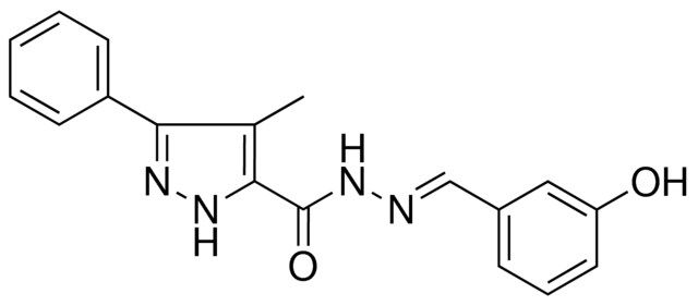 4-ME-5-PHENYL-2H-PYRAZOLE-3-CARBOXYLIC ACID (3-HYDROXY-BENZYLIDENE)-HYDRAZIDE