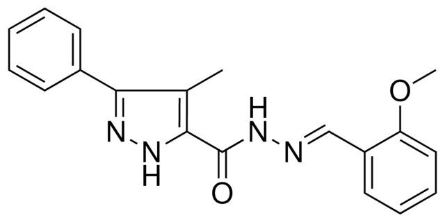 4-ME-5-PHENYL-2H-PYRAZOLE-3-CARBOXYLIC ACID (2-METHOXY-BENZYLIDENE)-HYDRAZIDE