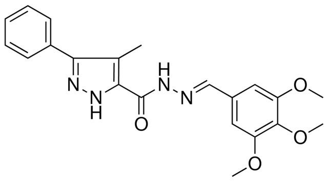 4-ME-5-PH-2H-PYRAZOLE-3-CARBOXYLIC ACID (3,4,5-TRIMETHOXY-BENZYLIDENE)-HYDRAZIDE