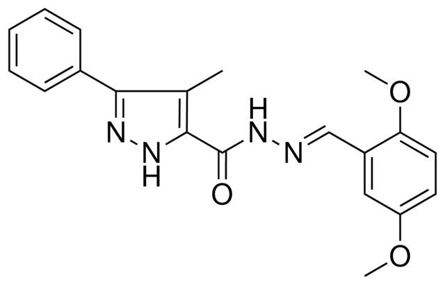 4-ME-5-PH-2H-PYRAZOLE-3-CARBOXYLIC ACID (2,5-DIMETHOXY-BENZYLIDENE)-HYDRAZIDE