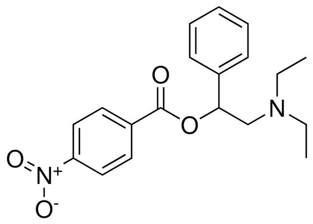 4-NITRO-BENZOIC ACID 2-DIETHYLAMINO-1-PHENYL-ETHYL ESTER