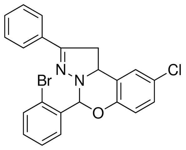 4-(2-BR-PH)-8-CL-2-PHENYL-1,9B-DIHYDRO-5-OXA-3,3A-DIAZA-CYCLOPENTA(A)NAPHTHALENE