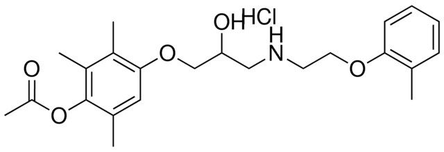 4-(2-HO-3((2-(2-METHYLPHENOXY)ET)AMINO)PROPOXY)2,3,6-TRIMETHYLPHENYL ACETATE HCL