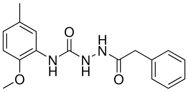 4-(2-METHOXY-5-METHYLPHENYL)-1-(2-PHENYLACETYL)SEMICARBAZIDE