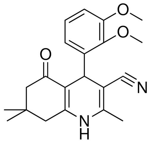 4-(2,3-DIMETHOXY-PH)-2,7,7-TRI-ME-5-OXO-1,4,5,6,7,8-6H-QUINOLINE-3-CARBONITRILE