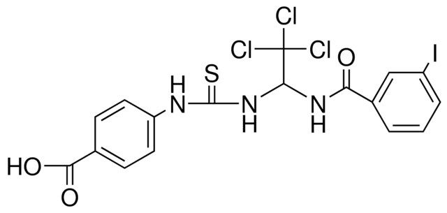 4-(3-(2,2,2-TRICHLORO-1-(3-IODO-BENZOYLAMINO)-ETHYL)-THIOUREIDO)-BENZOIC ACID