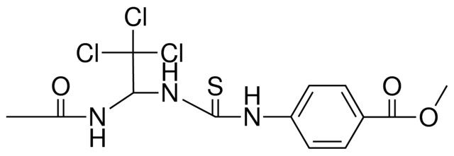 4-(3-(1-ACETYLAMINO-2,2,2-TRICHLORO-ETHYL)-THIOUREIDO)-BENZOIC ACID METHYL ESTER