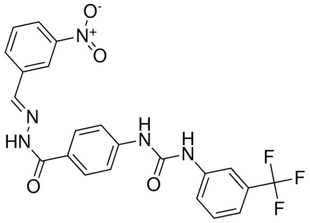 4-(3-(3-(TRIFLUOROMETHYL)PHENYL)UREIDO)BENZOIC (3-NITROBENZYLIDENE)HYDRAZIDE