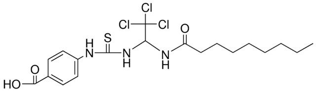 4-(3-(2,2,2-TRICHLORO-1-NONANOYLAMINO-ETHYL)-THIOUREIDO)-BENZOIC ACID