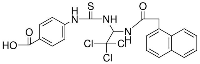 4-(3-(2,2,2-TRI-CL-1-(2-NAPHTHALEN-YL-ACETYLAMINO)-ET)-THIOUREIDO)-BENZOIC ACID