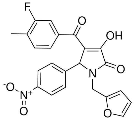 4-(3-FLUORO-4-METHYLBENZOYL)-1-(2-FURYLMETHYL)-3-HYDROXY-5-(4-NITROPHENYL)-1,5-DIHYDRO-2H-PYRROL-2-ONE