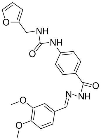 4-(3-FURFURYLUREIDO)BENZOIC (3,4-DIMETHOXYBENZYLIDENE)HYDRAZIDE