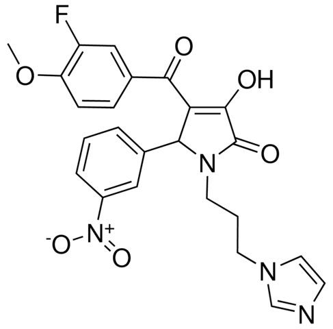 4-(3-FLUORO-4-METHOXYBENZOYL)-3-HYDROXY-1-[3-(1H-IMIDAZOL-1-YL)PROPYL]-5-(3-NITROPHENYL)-1,5-DIHYDRO-2H-PYRROL-2-ONE