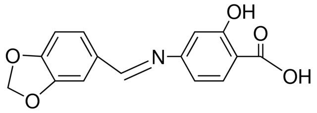 4-(3,4-(METHYLENEDIOXY)BENZYLIDENEAMINO)SALICYLIC ACID